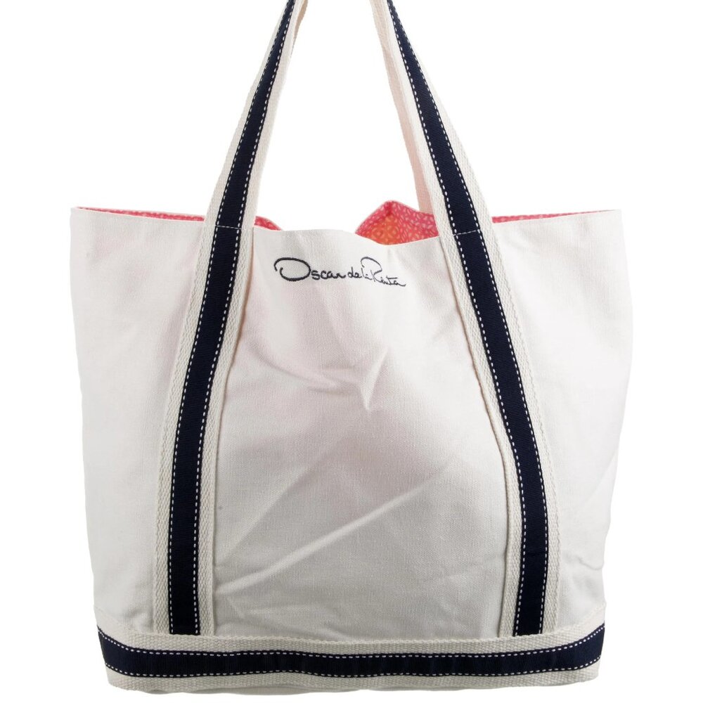 Oscar de la Renta Canvas Tote Bag